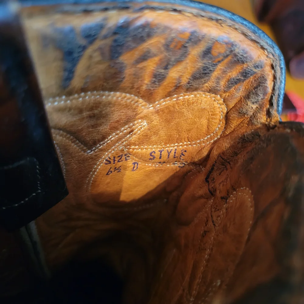 Vintage 1950s Cowboy Boots Costal Cowgirl Desert Inspired Giddy Up Boots Western - Picture 6 of 9